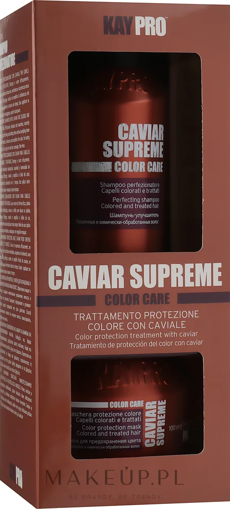 Набор для волос KayPro Special Care Caviar Supreme шампунь и маска для окрашенных волос с маслом манго 2x100 мл