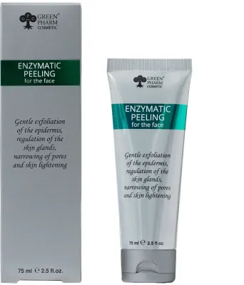Энзимный пилинг для лица pH 5,5 Green Pharm Cosmetic Enzymatic Peeling, 75 мл, Украина