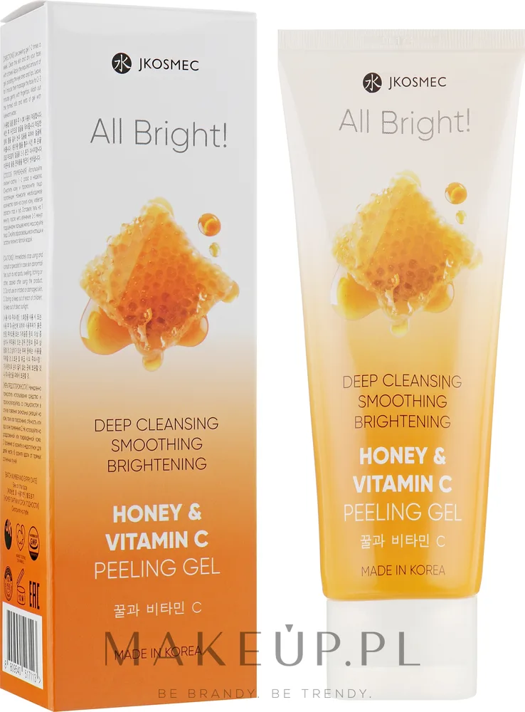 Пилинг для лица с мёдом и витамином C Jkosmec All Bright Honey and Vitamin C Peeling Gel, 180 мл