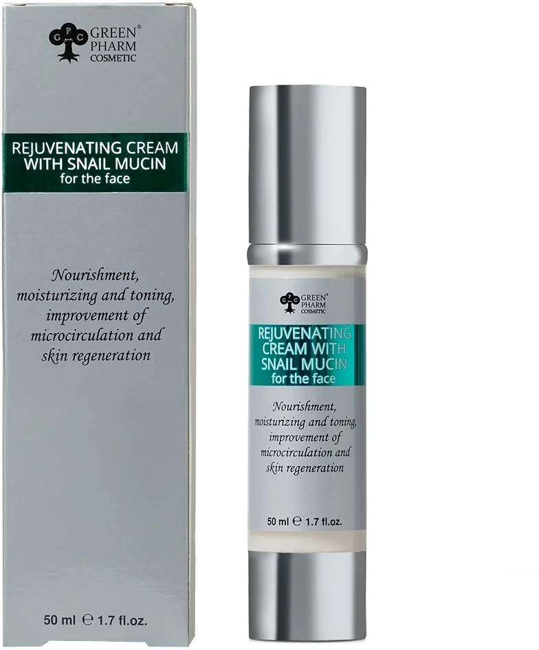 Крем для лица Green Pharm Cosmetic с муцином улитки 50 мл