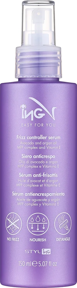 Сыворотка для непослушных и вьющихся волос ING Professional Frizz Controller Serum, 150 мл