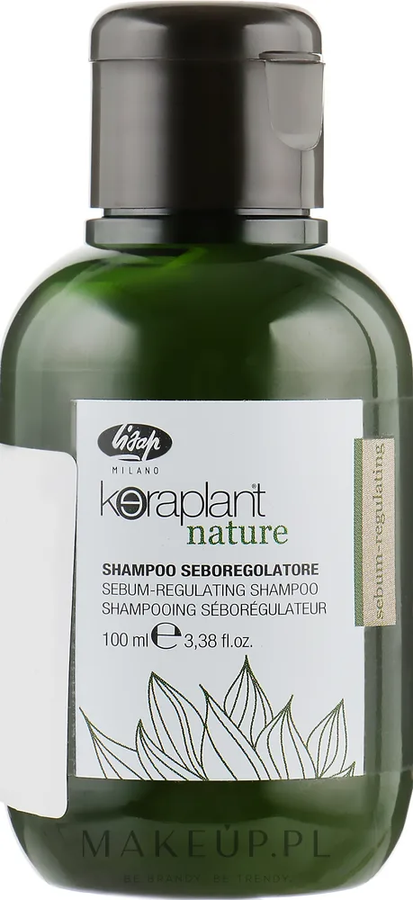 Шампунь Lisap Keraplant Nature Sebum-Regulating для склонных к жирности волос, 1000 мл, Италия