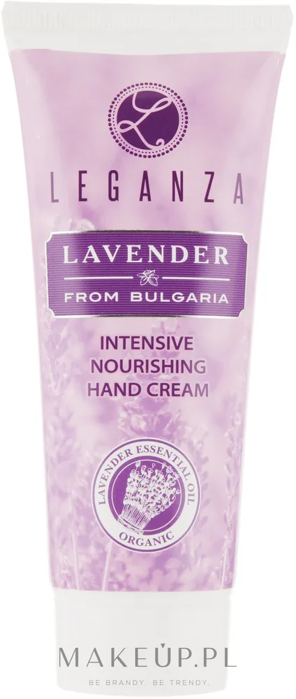 Крем для рук Leganza Lavender питательный с маслом миндаля и органическим маслом лаванды 75 мл