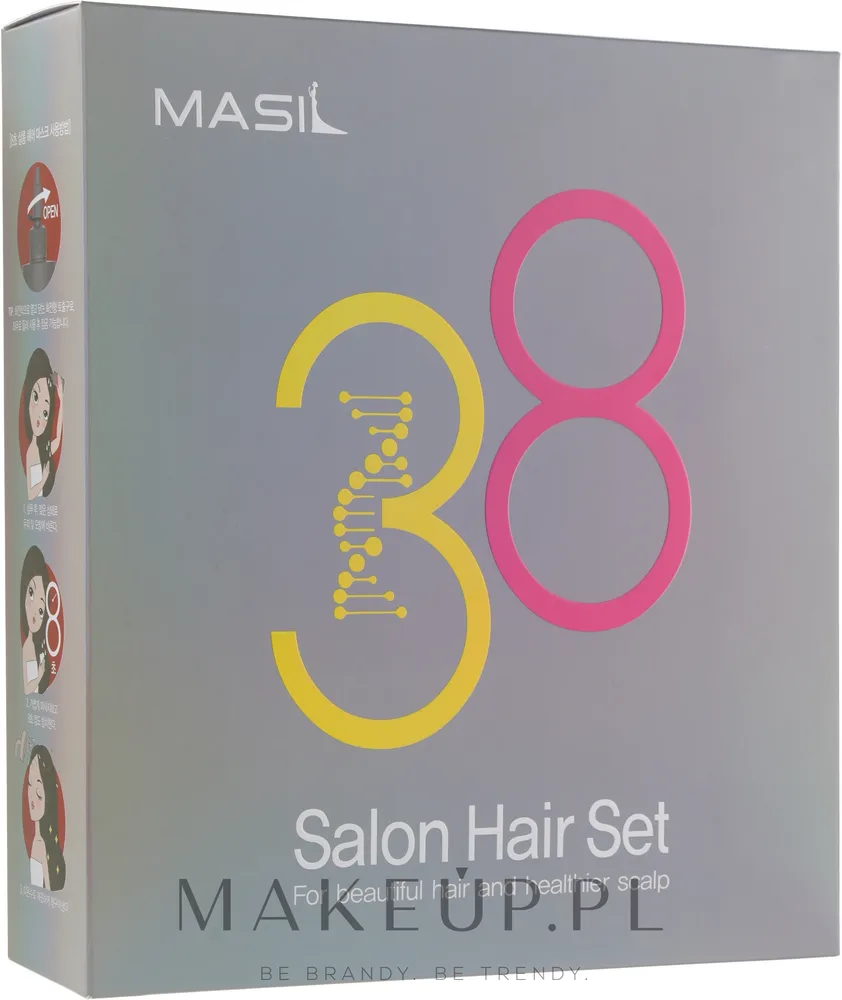 Набор для волос Masil 8 Seconds Salon маска и CMC-шампунь с кератином и протеинами 200+300 мл