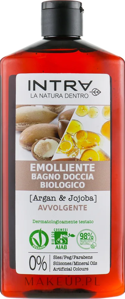 Увлажняющий гель для душа Intra Argan & Jojoba с маслами арганы и жожоба, 400 мл
