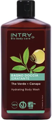 Расслабляющий гель для душа Intra Green Tea & Hemp с зелёным чаем и коноплёй, 400 мл