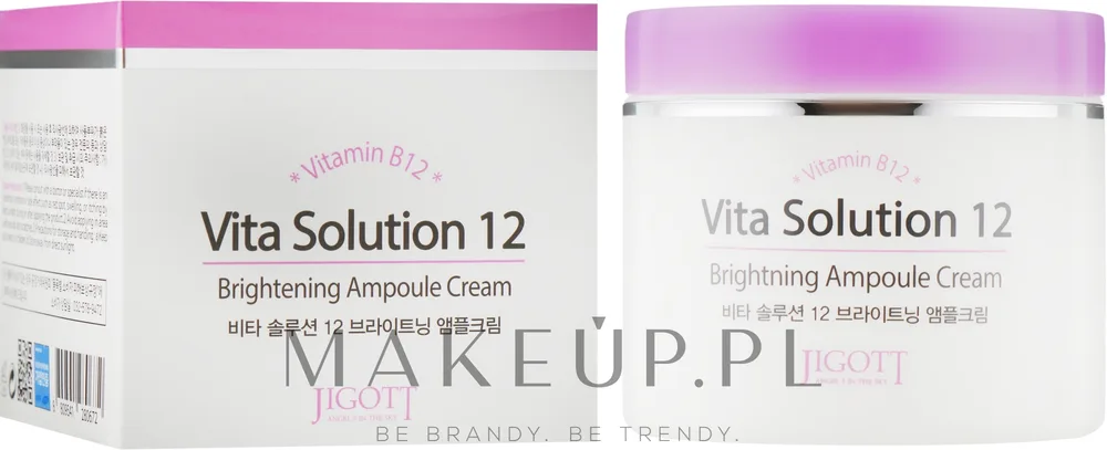 Крем для лица Jigott Vita Solution 12 Brightening ампульный с витамином B12 100 мл