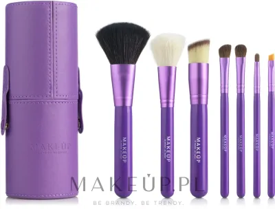 Набор кистей для макияжа MAKEUP 7 шт. фиолетовый в чехле