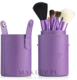 Набор кистей для макияжа MAKEUP 7 шт. фиолетовый в чехле — фото 3
