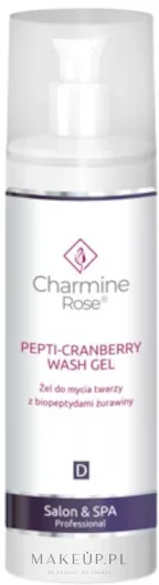 Гель для умывания Charmine Rose Pepti-Cranberry Wash Gel с клюквенными биопептидами, для зрелой и сухой кожи, 200 мл