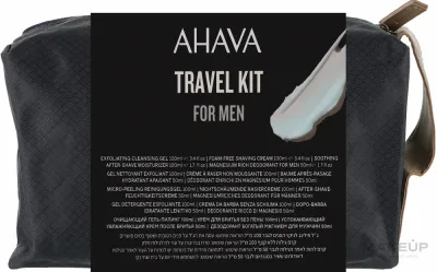 Мужской дорожный набор Ahava Men крем после бритья гель крем для бритья и дезодорант с минералами 50+100+100+50 мл