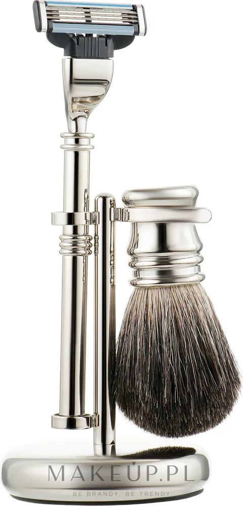 Набор для бритья Rainer Dittmar 1309-14 помазок из барсука станок Gillette Mach 3 подставка и коробка
