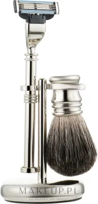 Набор для бритья Rainer Dittmar 1309-14 помазок из барсука станок Gillette Mach 3 подставка и коробка