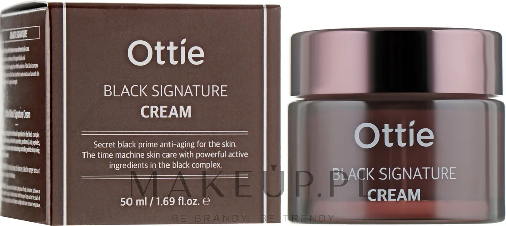 Крем для лица Ottie Black Signature с муцином улитки для зрелой кожи 50 мл
