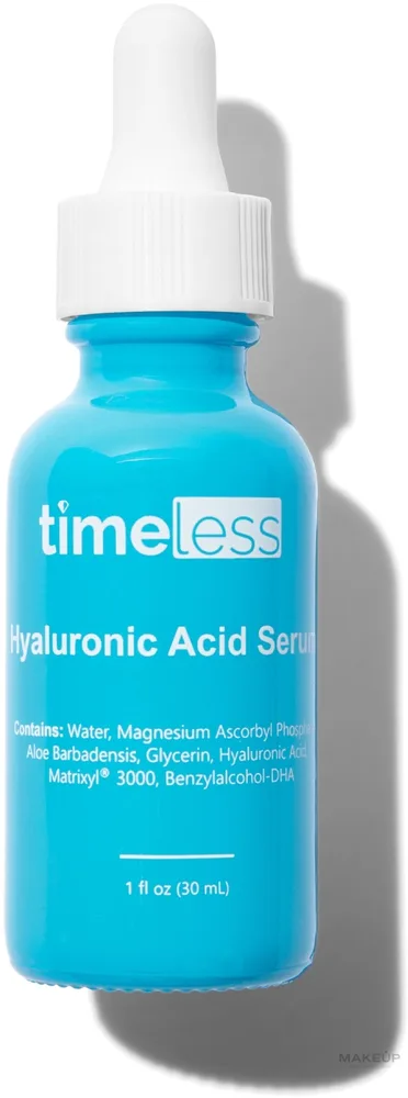 Сыворотка для лица Timeless Skin Care Vitamin C + Hyaluronic Acid антивозрастная увлажняющая с пептидом Matrixyl 3000 120 мл