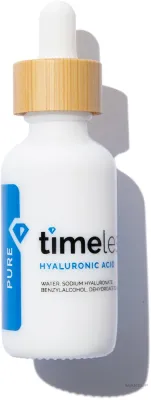 Сыворотка для лица Timeless Skin Care Hyaluronic Acid Pure чистая гиалуроновая кислота 1% увлажняющая антивозрастная 30 мл