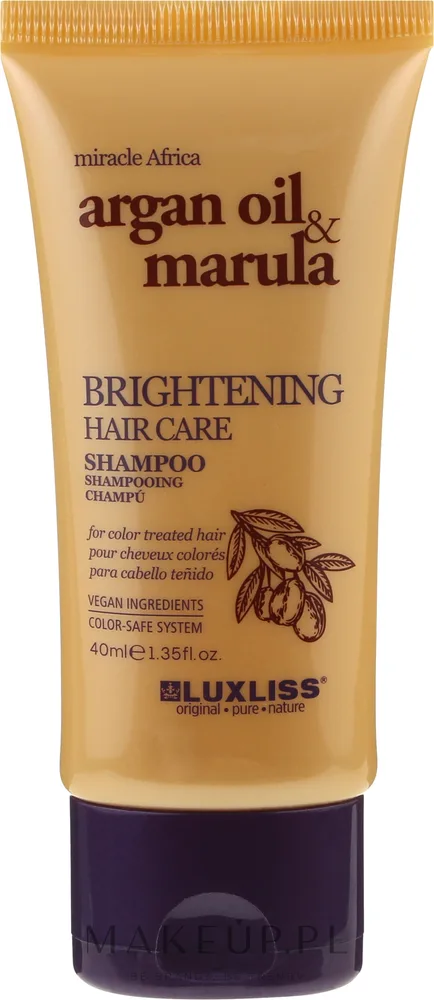 Шампунь Luxliss Brightening Hair Care с маслами аргании и марулы для блеска волос, 500 мл, Германия
