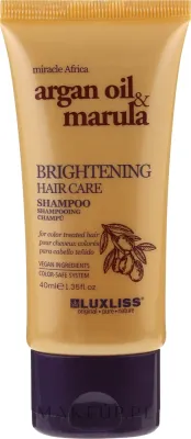 Шампунь Luxliss Brightening Hair Care с маслами аргании и марулы для блеска волос, 500 мл, Германия