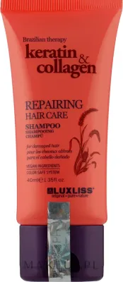 Восстанавливающий шампунь Luxliss Repairing Hair Care с кератином и коллагеном, 500 мл, Германия