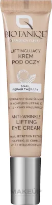 Крем для области вокруг глаз Biotaniqe Терапия муцином улитки с гиалуроновой кислотой для зрелой кожи 50+ 15 мл