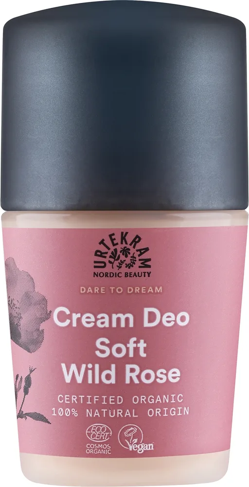 Натуральный дезодорант шариковый Urtekram Soft Wild Rose