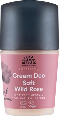 Натуральный дезодорант шариковый Urtekram Soft Wild Rose