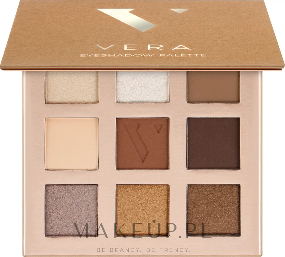 Палетка теней для век Vera Beauty Eyeshadow Palette 9 оттенков, оттенок 01 - Sun Shine