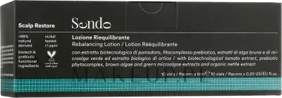Лосьон для волос Sendo Scalp Restore Rebalancing себорегулирующий в ампулах 10 x 6 мл