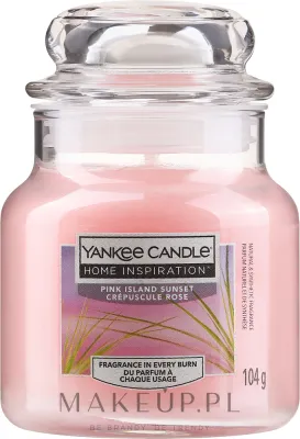Yankee Candle Pink Island Sunset / Свеча в стекле, османтус, ваниль и мускус