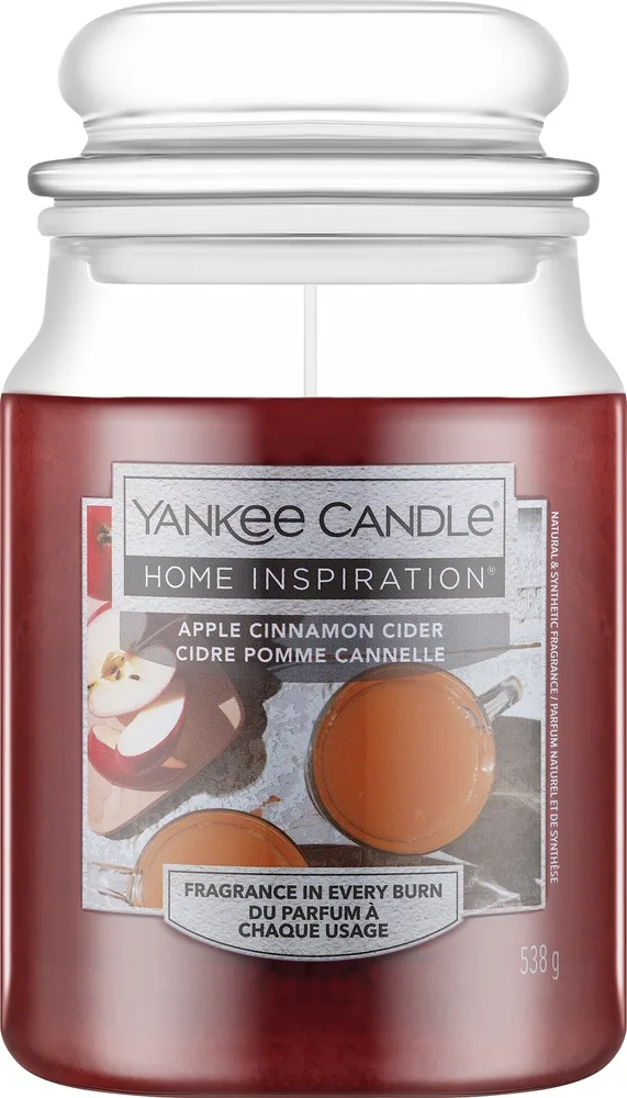 Yankee Candle Apple Cinnamon Cider / Свеча в стекле, яблочный сидр, корица и гвоздика