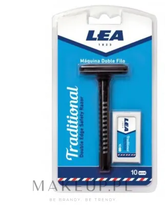 Набор Lea Traditional Shaving станок для бритья классический и 10 сменных лезвий