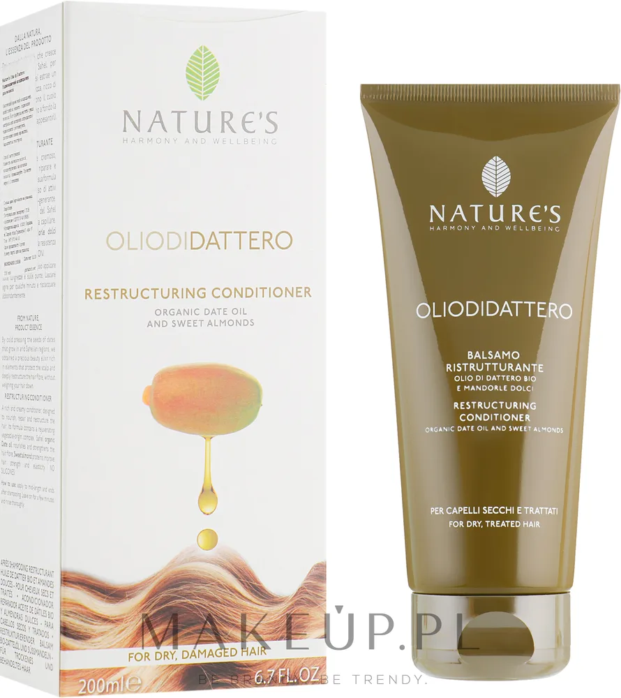 Восстанавливающий кондиционер для волос Nature's Oliodidattero Restructuring Conditioner, 200 мл