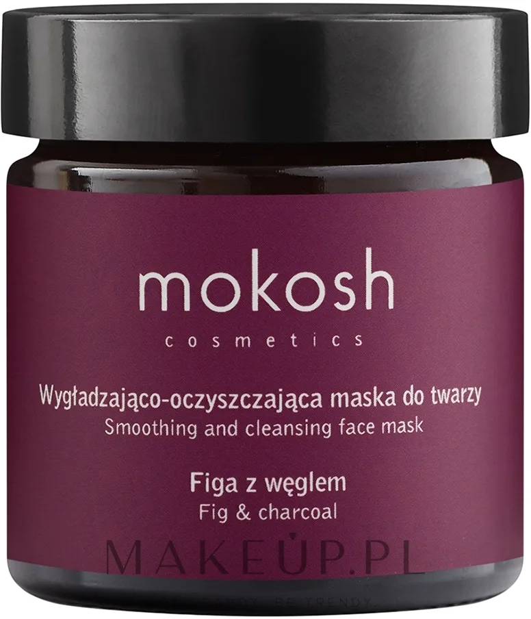 Mokosh Cosmetics Smoothing & Cleansing Face Mask Fig With Charcoal — разглаживающе-очищающая маска для лица «Инжир с углём», 15 мл
