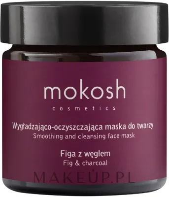 Mokosh Cosmetics Smoothing & Cleansing Face Mask Fig With Charcoal — разглаживающе-очищающая маска для лица «Инжир с углём», 15 мл