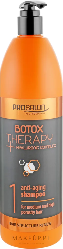 Анти-эйдж шампунь Prosalon Botox Therapy с гиалуроновой кислотой, 1000 г, Польша