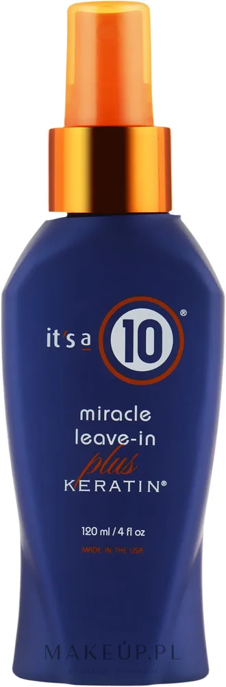 Кератиновый несмываемый спрей для волос It's a 10 Miracle Leave-In Plus Keratin, 120 мл
