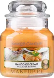 Yankee Candle Mango Ice Cream / Свеча в стекле, манго, апельсин и ваниль, 411 г — фото 1