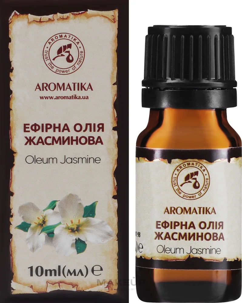 Эфирное масло Aromatika Жасмин 5 и 10 мл натуральное цветочное для ароматерапии