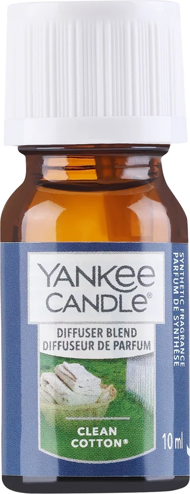 Масло для ультразвукового диффузора Yankee Candle Clean Cotton 10 мл чистый хлопок