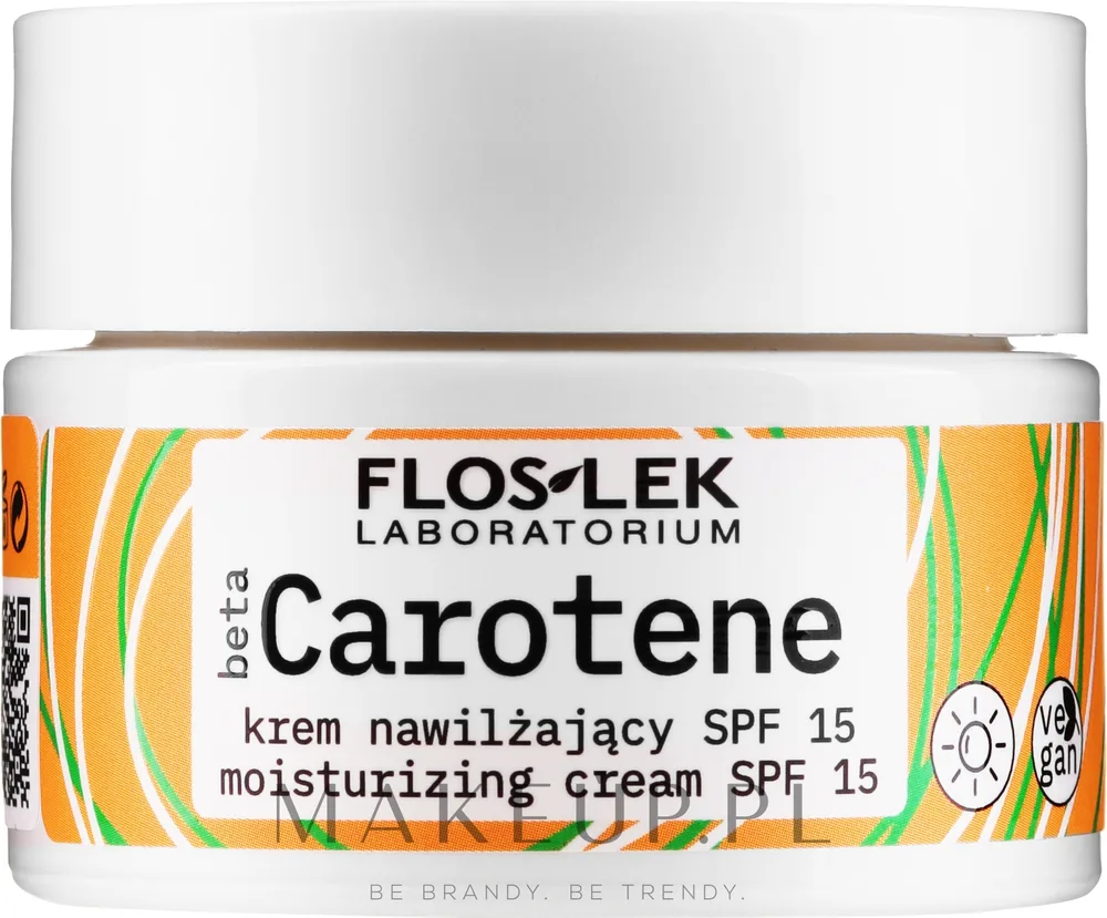 Дневной крем для лица Floslek Beta Carotene с бета-каротином увлажняющий SPF15 50 мл