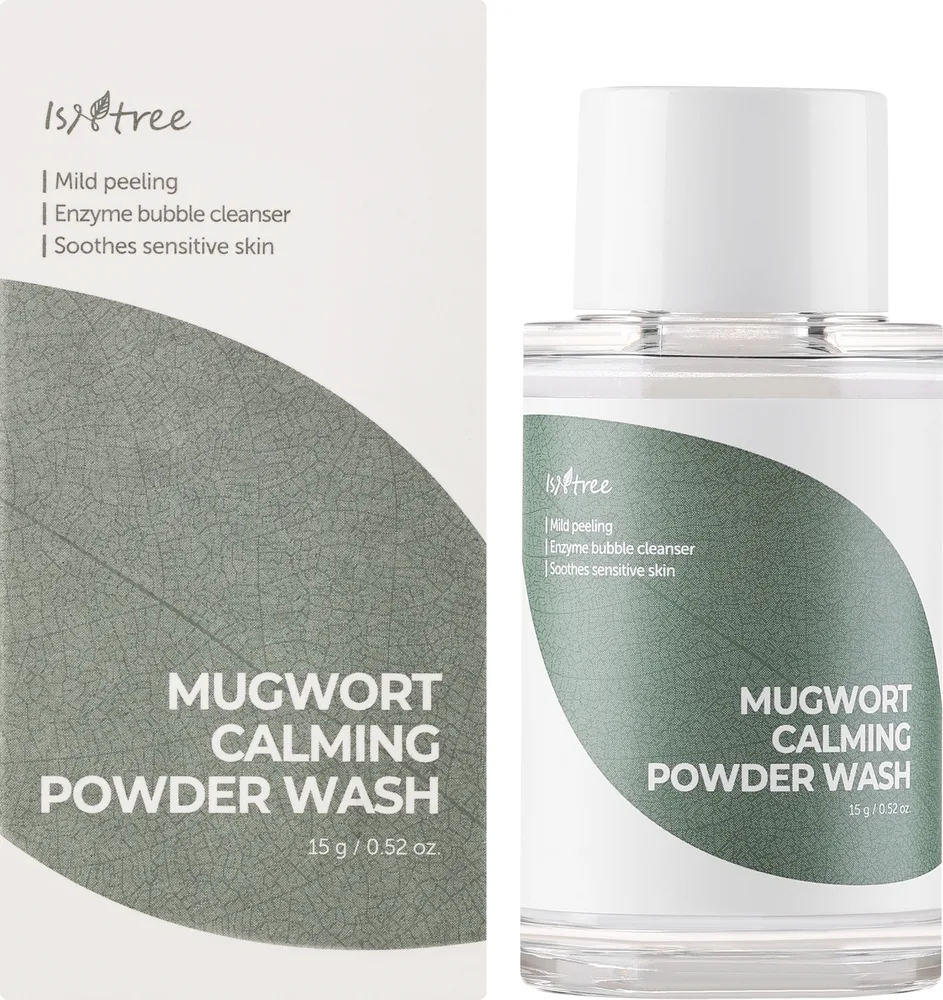 Энзимный очищающий порошок с полынью IsNtree Mugwort Powder Wash, 15 г, Корея