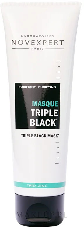 Novexpert Trio-Zinc Triple Black Mask — очищающая маска для лица тройного действия, 70 г