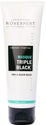 Novexpert Trio-Zinc Triple Black Mask — очищающая маска для лица тройного действия, 70 г