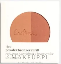 Пудра бронзирующая для лица Ere Perez Rice Powder Bronzer Refill сменный блок, два оттенка, 9 г