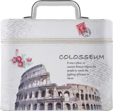 Косметичка Top Choice Colosseum XL 98857 белая с зеркалом 23х15х17 см — фото 1