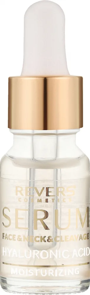 Сыворотка для лица Revers Moisturizing 4D Hyaluronic Acid увлажняющая с гиалуроновой кислотой таурином и ягодами асаи 10 мл