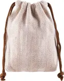 Косметичка Top Choice Eco Sack 99182 хлопковый мешочек коричневая 15х20х3 см — фото 1