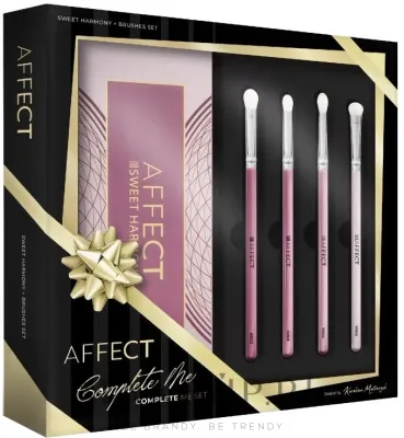 Набор Affect Cosmetics Complete Me палетка теней Sweet Harmony 12 x 2 г и 4 кисти для теней