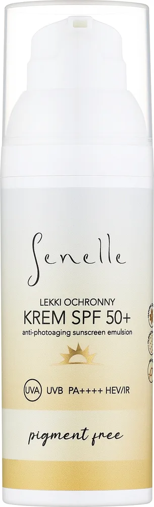 Крем солнцезащитный для лица Senelle SPF50+ без пигмента 50 мл