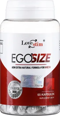 Биологически активная добавка Love Stim Ero Size для мужчин с гуараной женьшенем гинкго и макой 18+